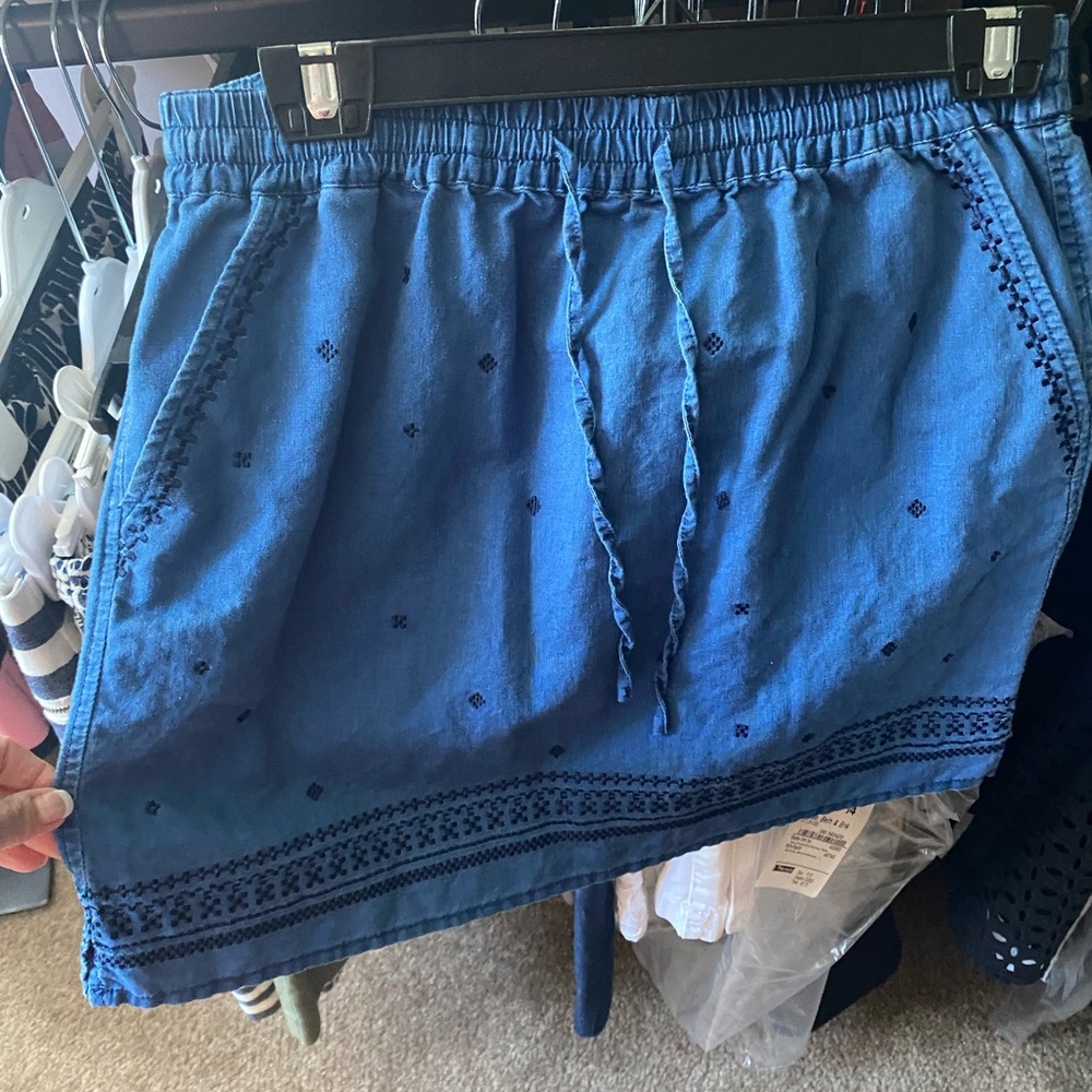 J.crew denim skirt